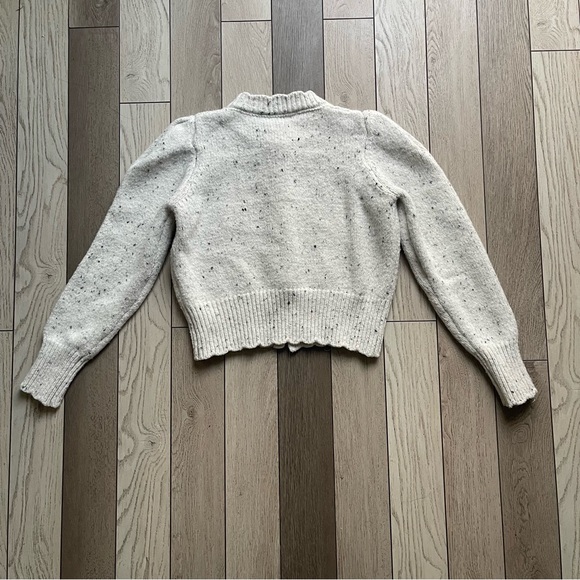 Women's Grey Button-Up Sweater - Picture 5 of 7